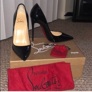 Size 37 120 mm patent black so Kate’s